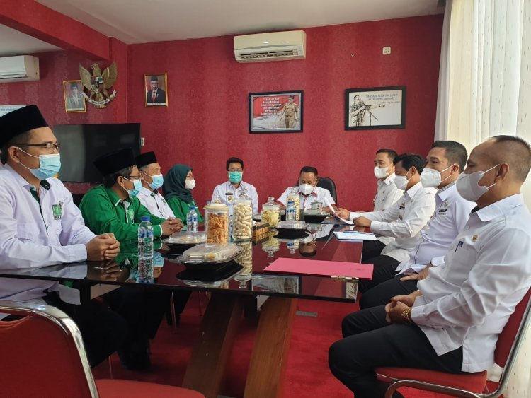 Bupati lampung selatan H. Nanang Ermanto menerima Kunjungan DPC PKB lampung selatan 