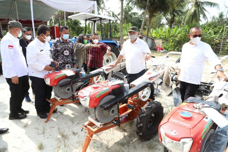 Bimbingan Teknis dan Penyerahan Alsintan oleh Bapak Sudin   Ketua Komisi IV DPR RI dan  Dirktorat Jendral Prasarana dan Sarana Pertanian  Kementrian Pertanian  di Kecamatan Palas Kabupaten Lampung Selatan 