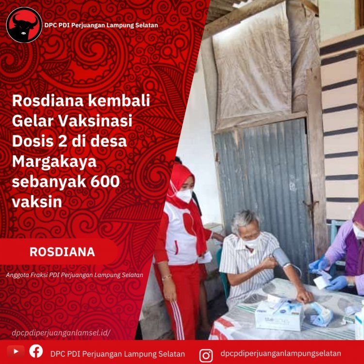 Rosdiana Kembali Gelar Vaksin kedua