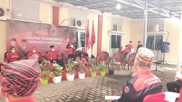 Badan Kebudayaan Lamsel Hadiri Rakoor BKN PDI Perjuangan  Provinsi Lampung