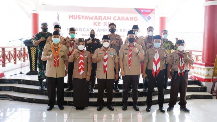 Bupati sekaligus Ketua Majelis Pembimbing Kwartir Cabang Gerakan Pramuka Lampung Selatan H. Nanang Ermanto membuka Musyawarah Cabang (Muscab) ke-XIV Kwartir Cabang Gerakan Pramuka Lampung Selatan.