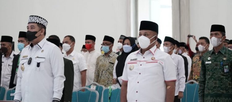 Bupati Lampung Selatan H.Nanang Ermanto menghadiri Pengukuhan Dewan Pimpinan MUI.