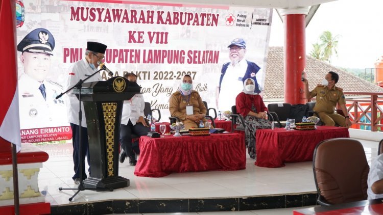 Musyawarah Kabupaten ke VIII PMI Kabupaten Lampung Selatan masa bhakti 2022-2027