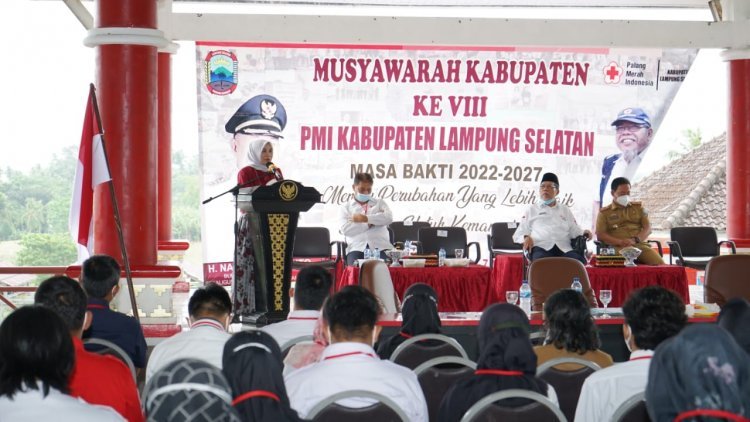 Musyawarah Kabupaten ke VIII PMI Kabupaten Lampung Selatan masa bhakti 2022-2027