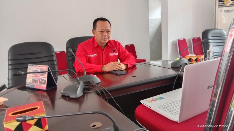 DPC PDI Perjuangan Lampung Selatan Mengikuti Rapat Bersama DPP Partai 