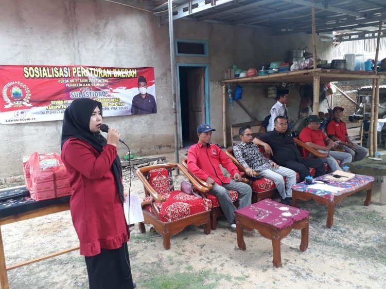 Kegiatan Sosper bapak Sulastiono dengan PAC dan ranting kec waysulan