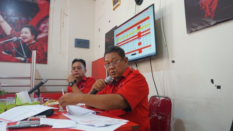 Rapat Koordinasi Mingguan Ke 101 DPC PDI Perjuangan Lampung Selatan Dengan Pengurus PAC dan Fraksi Partai Yang Dipimpin Langsung Oleh Sekertaris DPC PDI Perjuangan Lampung Selatan  Bapak Syahirul Alim SH.,MH