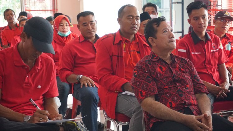 Rapat Koordinasi Mingguan Ke 101 DPC PDI Perjuangan Lampung Selatan Dengan Pengurus PAC dan Fraksi Partai Yang Dipimpin Langsung Oleh Sekertaris DPC PDI Perjuangan Lampung Selatan  Bapak Syahirul Alim SH.,MH