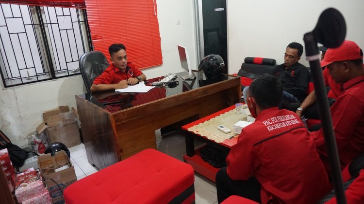 Rapat Koordinasi Mingguan Ke 101 DPC PDI Perjuangan Lampung Selatan Dengan Pengurus PAC dan Fraksi Partai Yang Dipimpin Langsung Oleh Sekertaris DPC PDI Perjuangan Lampung Selatan  Bapak Syahirul Alim SH.,MH