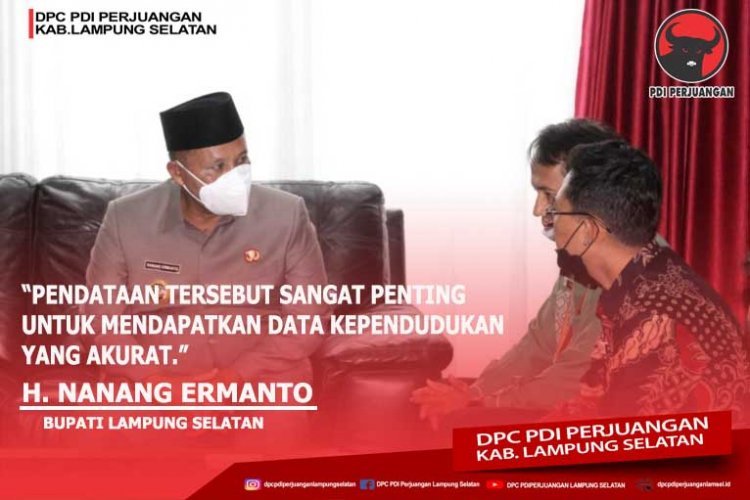 Bupati H. Nanang Ermanto Terima Audiensi BPS Lampung Selatan