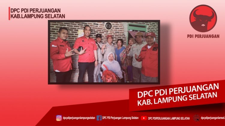 BBHAR PDI Perjuangan Lamsel kembali berikan Bantuan Kursi Roda 