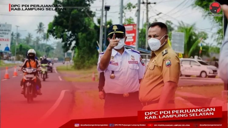 Penerapan Rekayasa Lalu lintas didalam Kota Kalianda berlangsung hari ini.