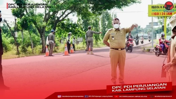 Penerapan Rekayasa Lalu lintas didalam Kota Kalianda berlangsung hari ini.