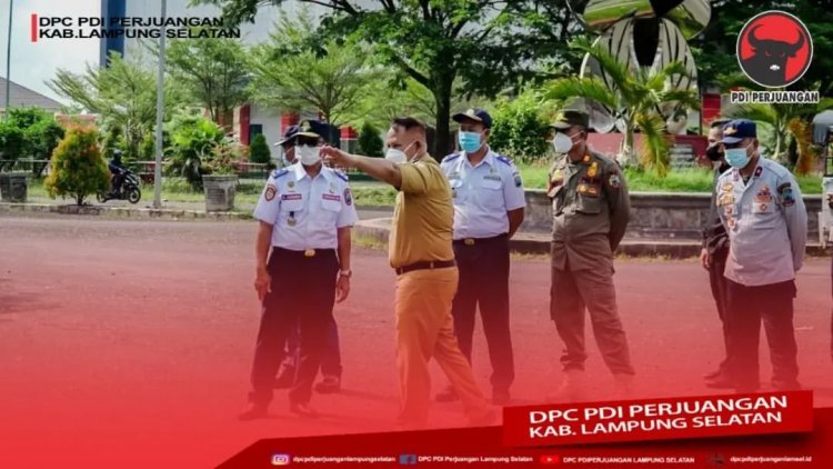 Penerapan Rekayasa Lalu lintas didalam Kota Kalianda berlangsung hari ini.