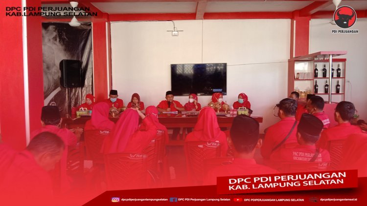 DPC PDI Perjuangan Lampung Selatan Melaksanakan RAKOR