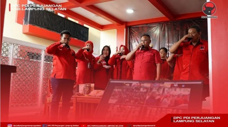 DPC PDI Perjuangan Kabupaten Lampung Selatan Mengikuti Festival Kopi secara Hybride