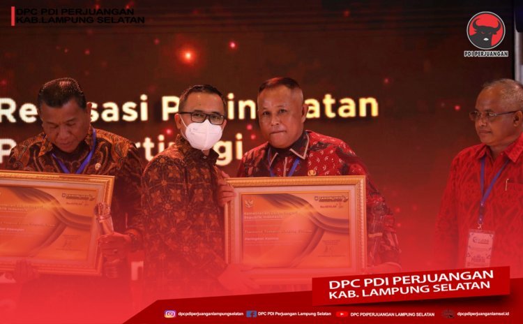 Bupati Lampung Selatan H. Nanang Ermanto Menerima Realisasi Belanja Terbaik dari Mendagri