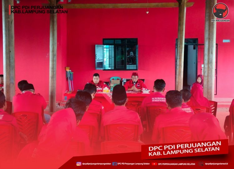 Jelang Lomba Peringatan Bulan Bung Karno, DPC PDI Perjuangan  Lampung Selatan Gelar Rapat Koordinasi Persiapan