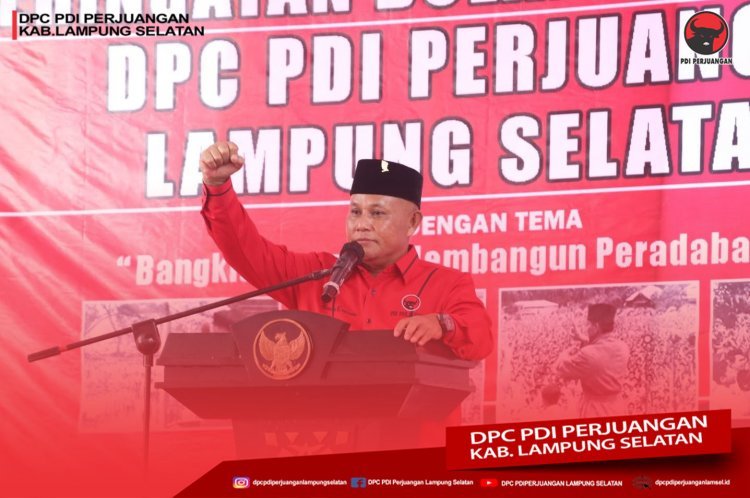 DPC PDI Perjuangan Lampung Selatan Gelar Kegiatan Bulan Bung Karno dan Resmikan Kantor BBHAR 