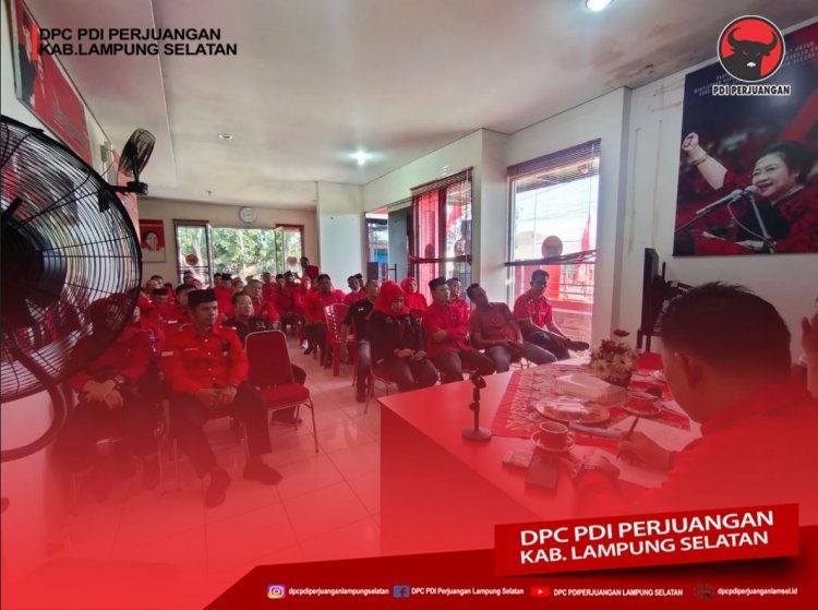 DPC PDI Perjuangan Lampung Selatan Gelar RAKOOR Internal