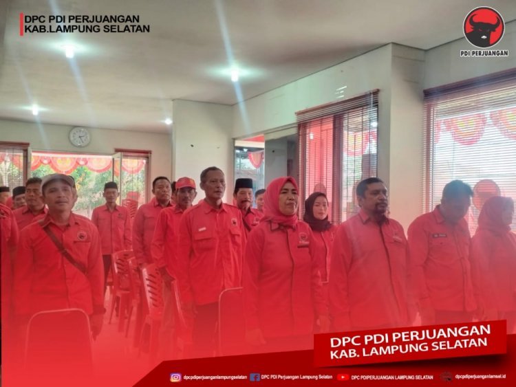 DPC PDI Perjuangan  Lampung Selatan  Gelar RAKOR Internal