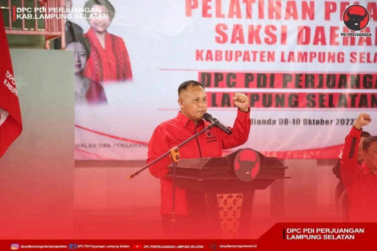 Persiapan Hadapi Pemilu 2024, DPC PDI Perjuangan Kab. Lampung Selatan Gelar Pelatihan Bagi Pelatih Saksi Daerah