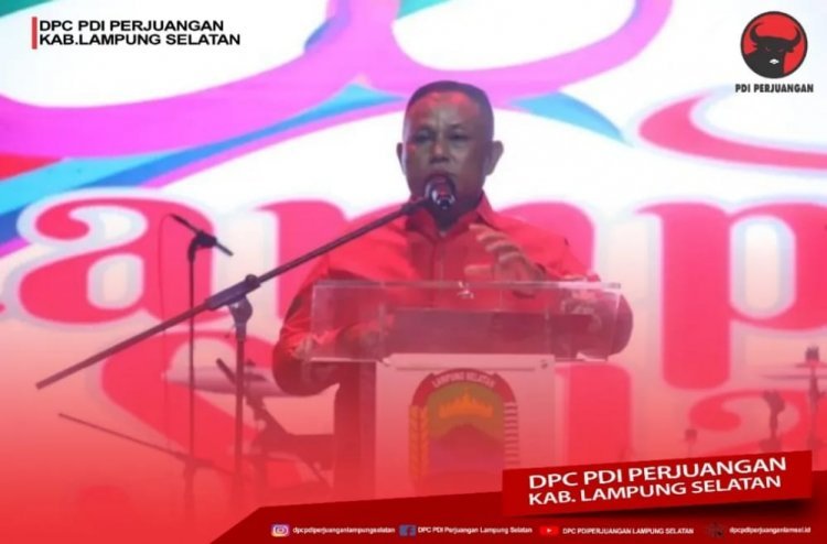 Bupati Lampung Selatan H. Nanang Ermanto menghadiri sekaligus membuka secara resmi gelaran Lampung Selatan Festival 2022 yang berlangsung di Lapangan Way Handak Expo.