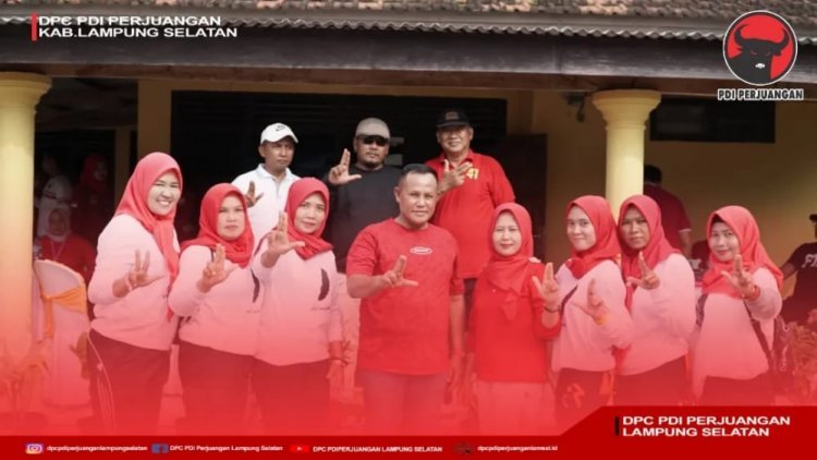 Ajak Masyarakat Hidup Sehat, Ketua DPC PDI Perjuangan Lampung Selatan Bapak H. Nanang Ermanto Adakan Senam Bersama Dan Jalan Sehat Di Kecamatan Natar 