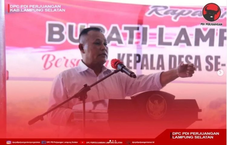 Bupati Lampung Selatan H. Nanang Ermanto melaksanakan Rapat Koordinasi (Rakor) bersama kepala desa se-Kabupaten Lampung Selatan dalam rangka evaluasi capaian kinerja aparatur desa dan meningkatkan kualitas kerja serta kualitas pelayanan publik di tahun 2023.