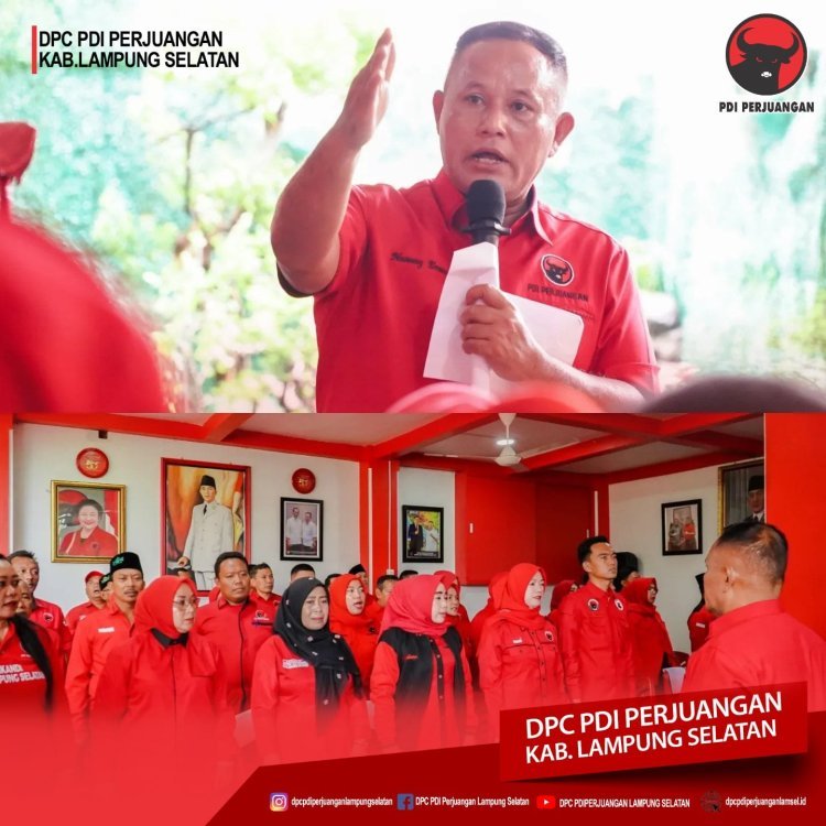 DPC PDI Perjuangan Lampung Selatan Melaksanakan Rapat Koordinasi Penegasan Terkait Calon Anggota Legislatif Tingkat Kabupaten/Kota