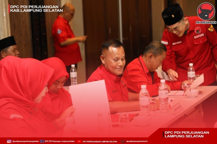 DPC PDI Perjuangan Lampung Selatan Menghadiri Rapat Pleno Di Provinsi