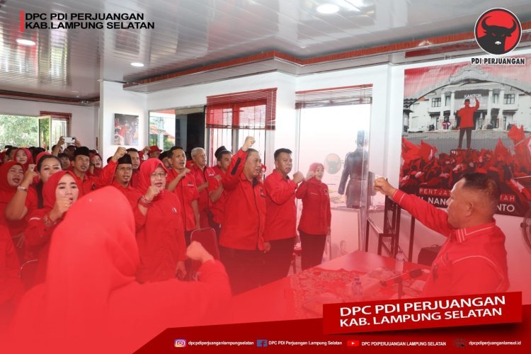 Gelar konsolidasi, DPC PDI Perjuangan Kabupaten Lampung Selatan Siap Menangkan Pileg Hingga presiden 2024