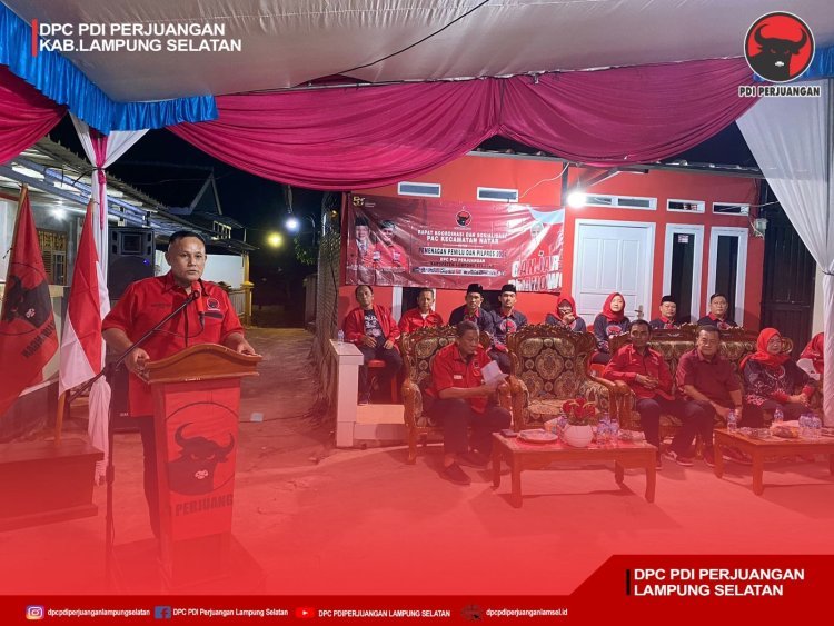 Panaskan mesin partai, DPC PDI Perjuangan Lampung selatan siap Menangkan Pileg dan Pilpres 2024