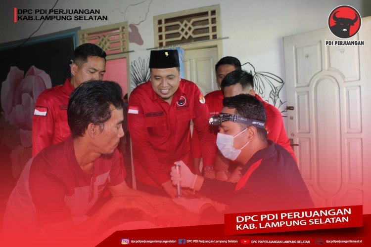 Dalam Rangka Bulan Bung Karno, BBHAR DPC PDI Perjuangan Lampung Selatan Kembali Gelar Sunat Gratis Kepada Masyarakat