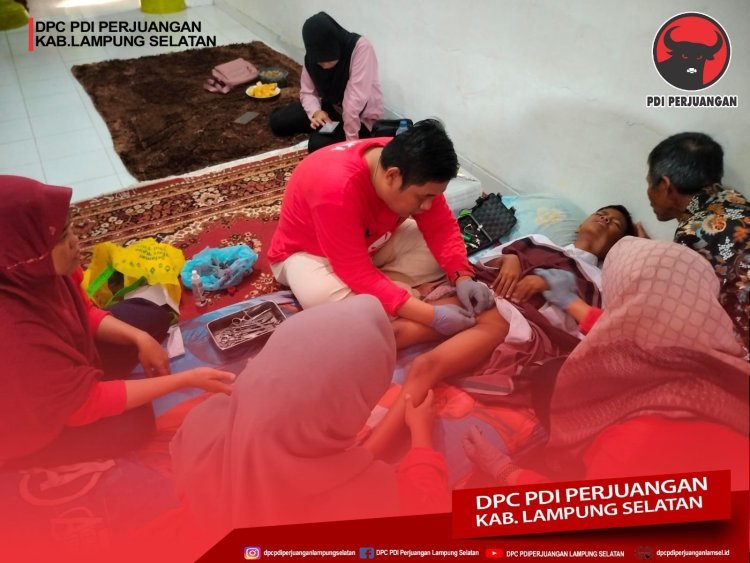 Door To Door, Kader PDI Perjuangan Kecamatan Natar Gelar Sunatan Gratis Khusus Warga Tidak Mampu