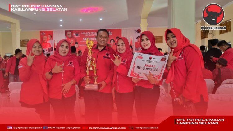 DPC PDI Perjuangan Kabupaten Lampung Selatan Raih Juara II di Ajang Paduan Suara Tingkat Provinsi