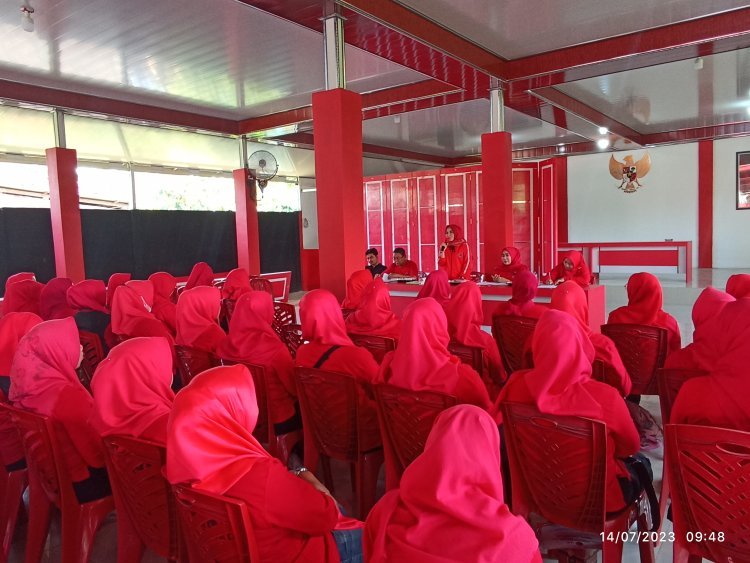 Rapat Koordinasi Srikandi DPC PDI Perjuangan Lampung Selatan dengan Korcam Sekabupaten Lampung Selatan