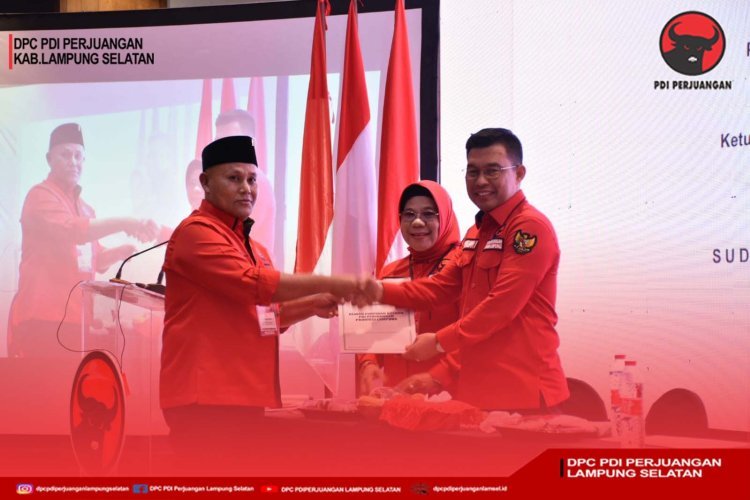 DPC PDI Perjuangan kabupaten lampung Selatan Hadiri Rapat Kerja Daerah IV (RAKERDA)