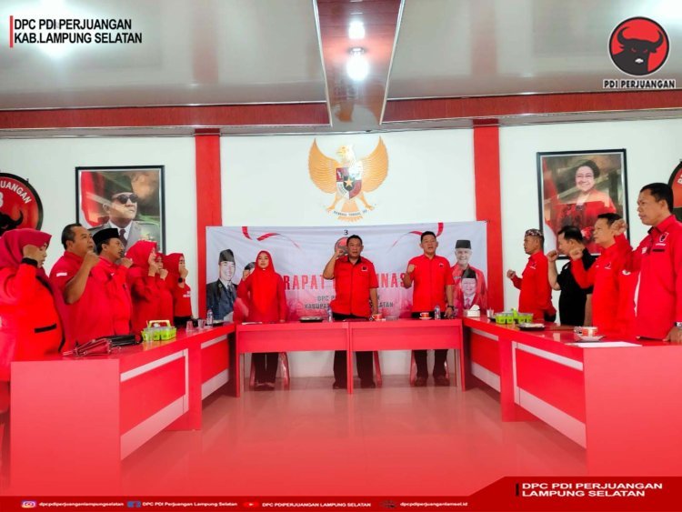 Laksanakan Instruksi Partai, DPC PDI Perjuangan Kabupaten Lampung Selatan Gelar Rapat Koordinasi Internal Mingguan