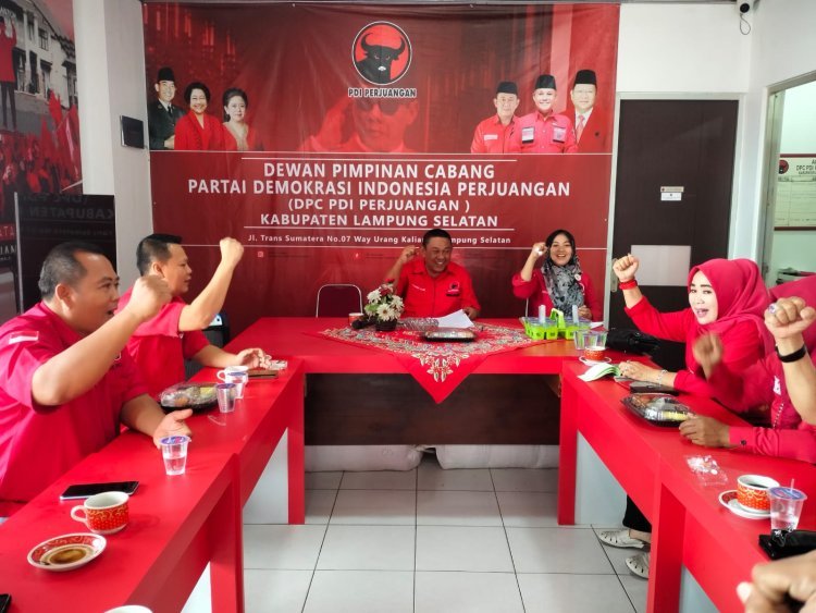 Rakoor Internal, DPC PDI Perjuangan Lampung Selatan Optimalkan Progres Saksi