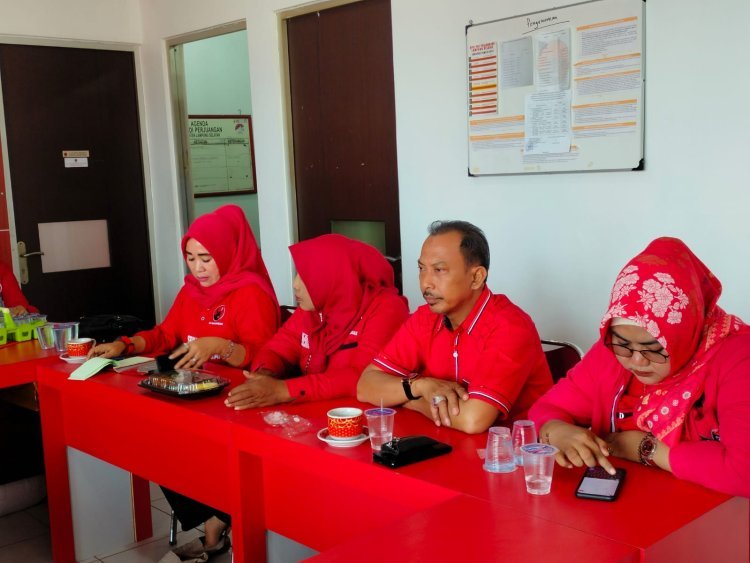 Rakoor Internal, DPC PDI Perjuangan Lampung Selatan Optimalkan Progres Saksi