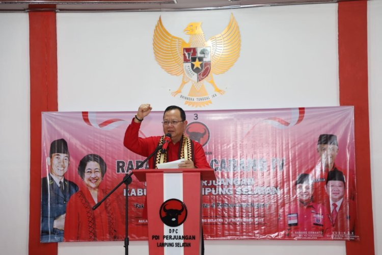 DPC PDI Perjuangan Kabupaten Lampung Selatan Gelar Rakercab IV