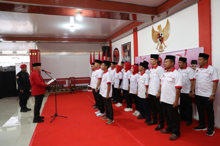 Taruna Merah Putih (TMP) DPC PDI Perjuangan Kabupaten Lampung Selatan Resmi  Dilantik 