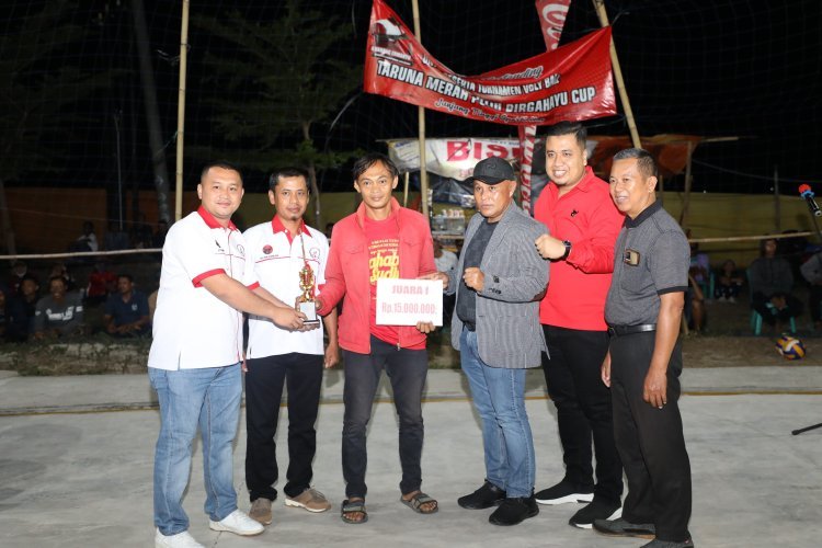 Bupati H. Nanang Ermanto Resmi Tutup Tournament Bola Voli Taruna Merah Putih Dirgahayu Cup