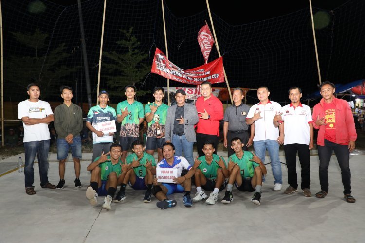 Bupati H. Nanang Ermanto Resmi Tutup Tournament Bola Voli Taruna Merah Putih Dirgahayu Cup