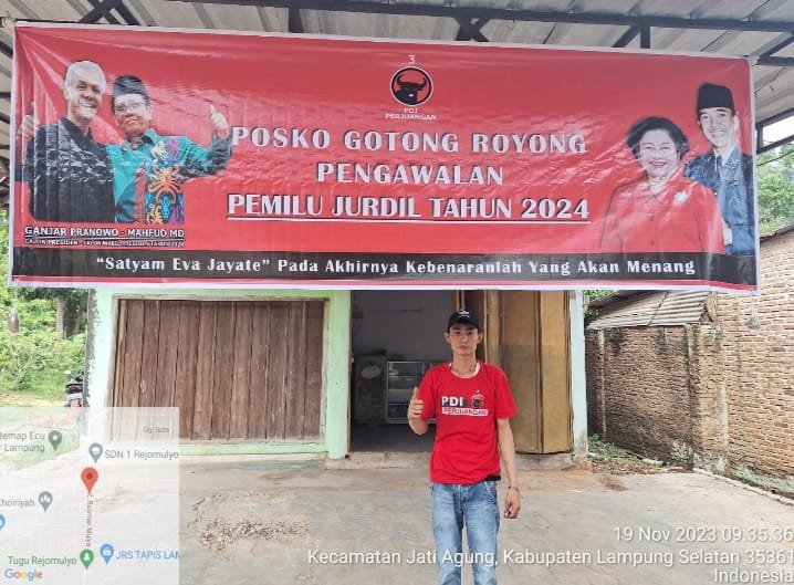 Kader PDI Perjuangan Lampung Selatan Galang Berdirinya Posko Ganjar Presiden 2024