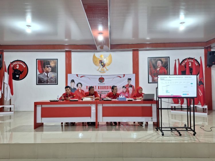 DPC PDI Perjuangan Kabupaten Lampung Selatan Gelar Pelatihan Teknis Kampaye