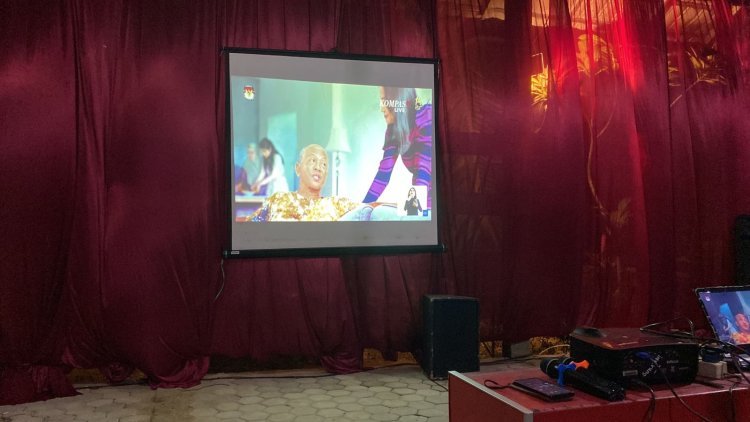 Relawan Ganjar-Mahfud Lampung Selatan Nonton Bareng Debat Cawapres di Kalianda