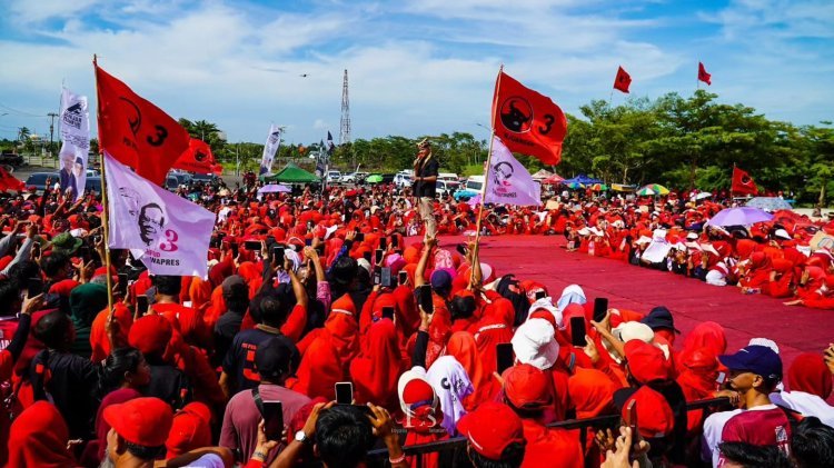 Hadir di Lampung Selatan, Ganjar Pranowo Disambut Ribuan Kader Banteng Selatan