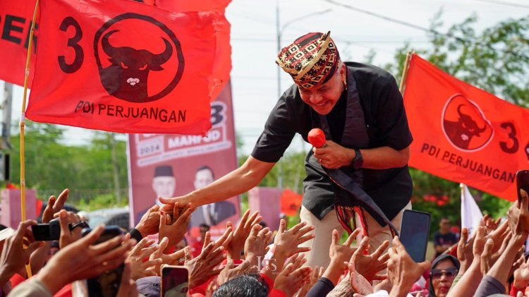 Hadir di Lampung Selatan, Ganjar Pranowo Disambut Ribuan Kader Banteng Selatan